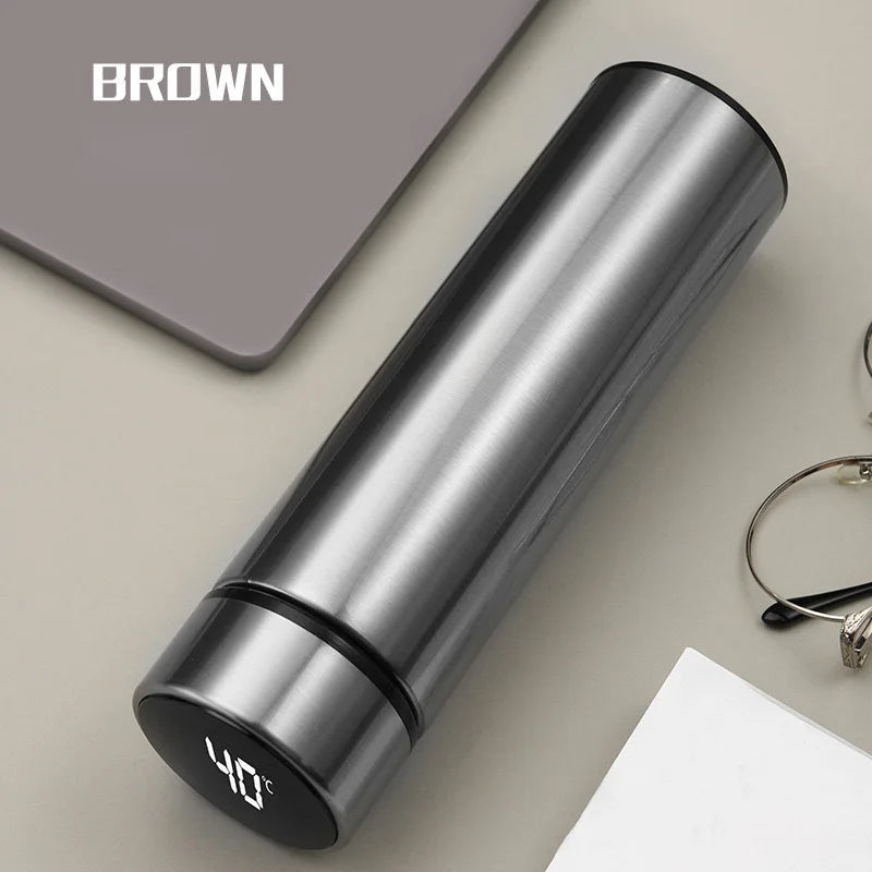 500ML Thermos Bottle Smart Cup 304 Stainless Steel Vacuum Digital With Temperature Display Insulated Intelligent Coffee Cup