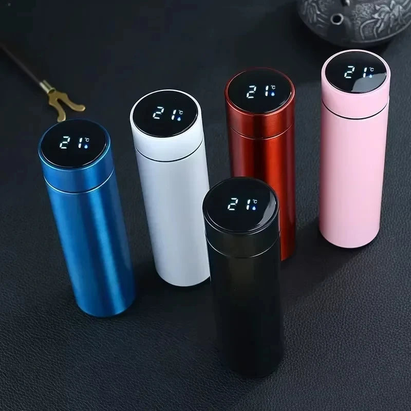 500ML Thermos Bottle Smart Cup 304 Stainless Steel Vacuum Digital With Temperature Display Insulated Intelligent Coffee Cup