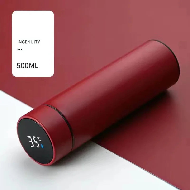 500ML Thermos Bottle Smart Cup 304 Stainless Steel Vacuum Digital With Temperature Display Insulated Intelligent Coffee Cup