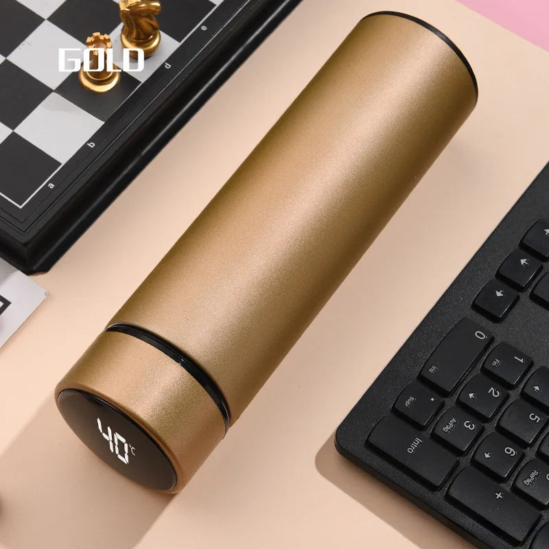 500ML Thermos Bottle Smart Cup 304 Stainless Steel Vacuum Digital With Temperature Display Insulated Intelligent Coffee Cup