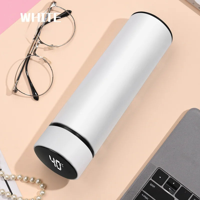 500ML Thermos Bottle Smart Cup 304 Stainless Steel Vacuum Digital With Temperature Display Insulated Intelligent Coffee Cup